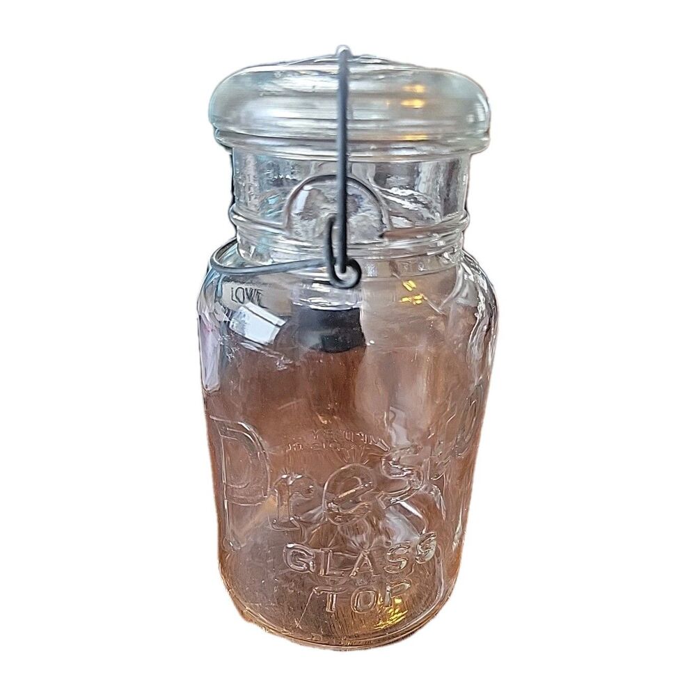 Vintage Presto Supreme Mason Quart Jar. Owens Illinois Glass Co